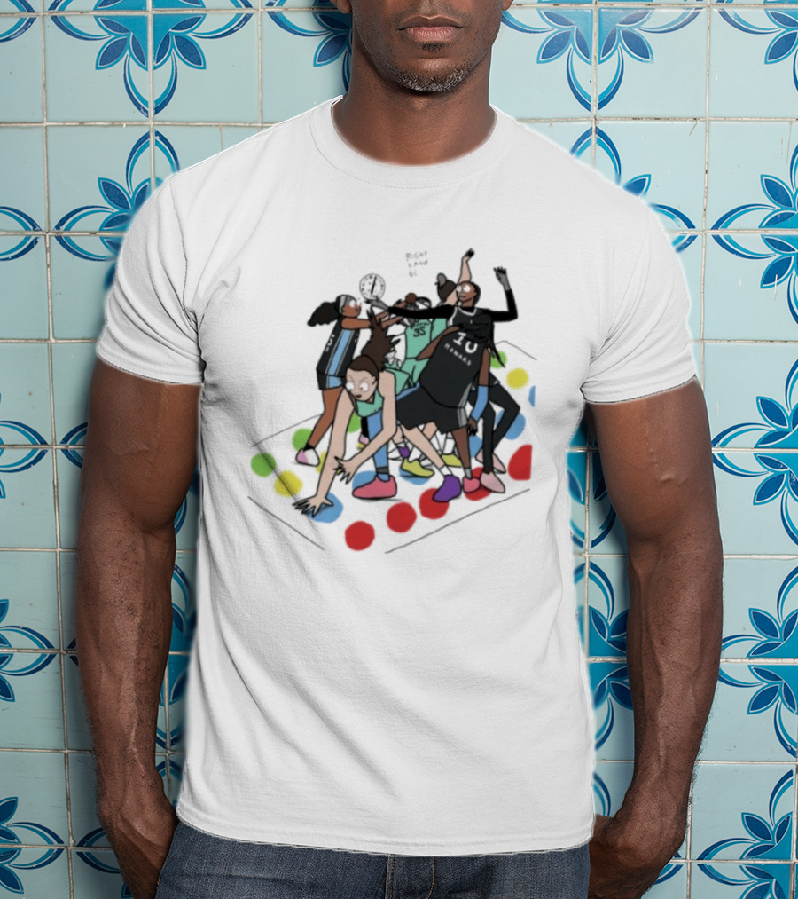 Brooklyn 35 Howard 10 Atlanta Dream Vs NY Liberty Twister Floor Game Competition T-Shirt