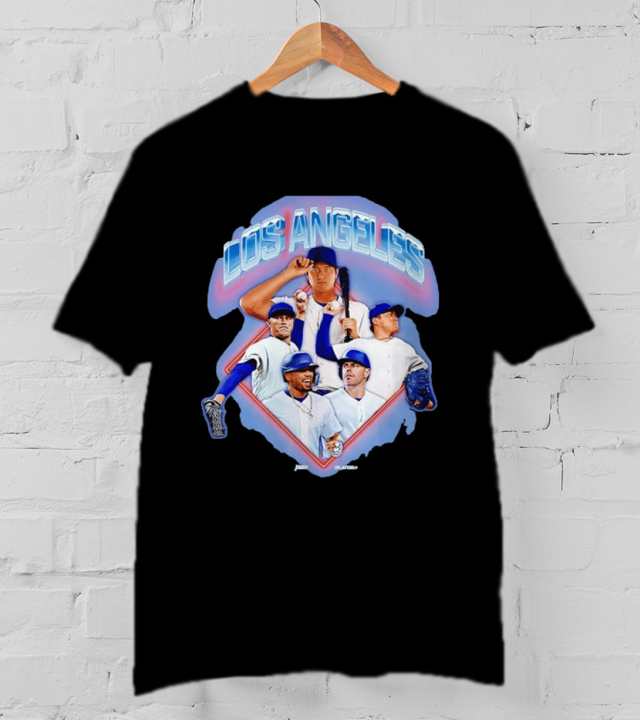 Los Angeles Dodgers Stars Shohei Ohtani Mookie Betts Number 17 50 Baseball Team Players T-Shirt