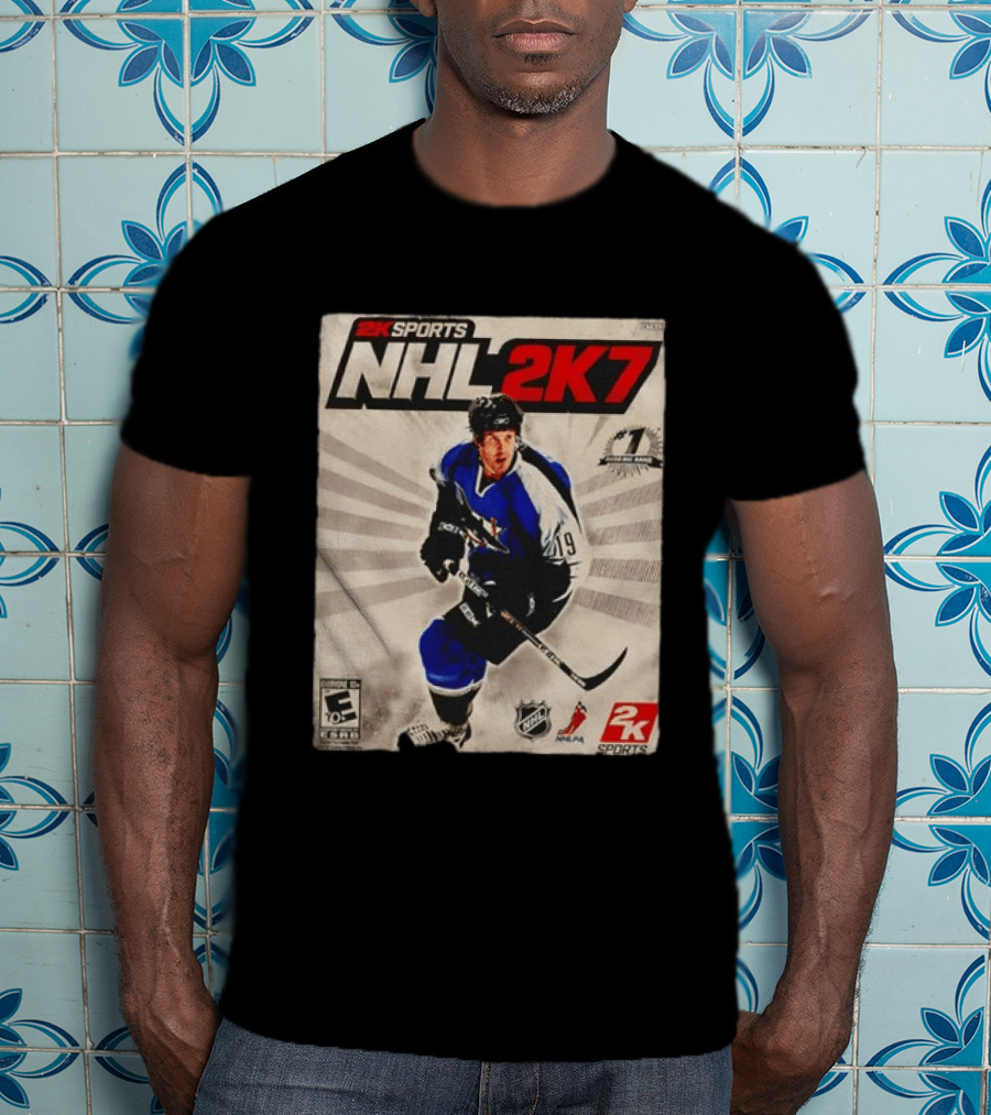 2K Sports NHL 2K7 Joe Thornton 19 Rated Number 1 NHL Game 2007 T-Shirt