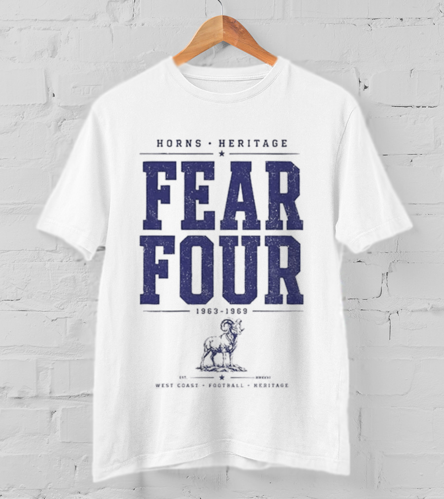 Horns Heritage Fear Four 1963 1969 Lion T-Shirt