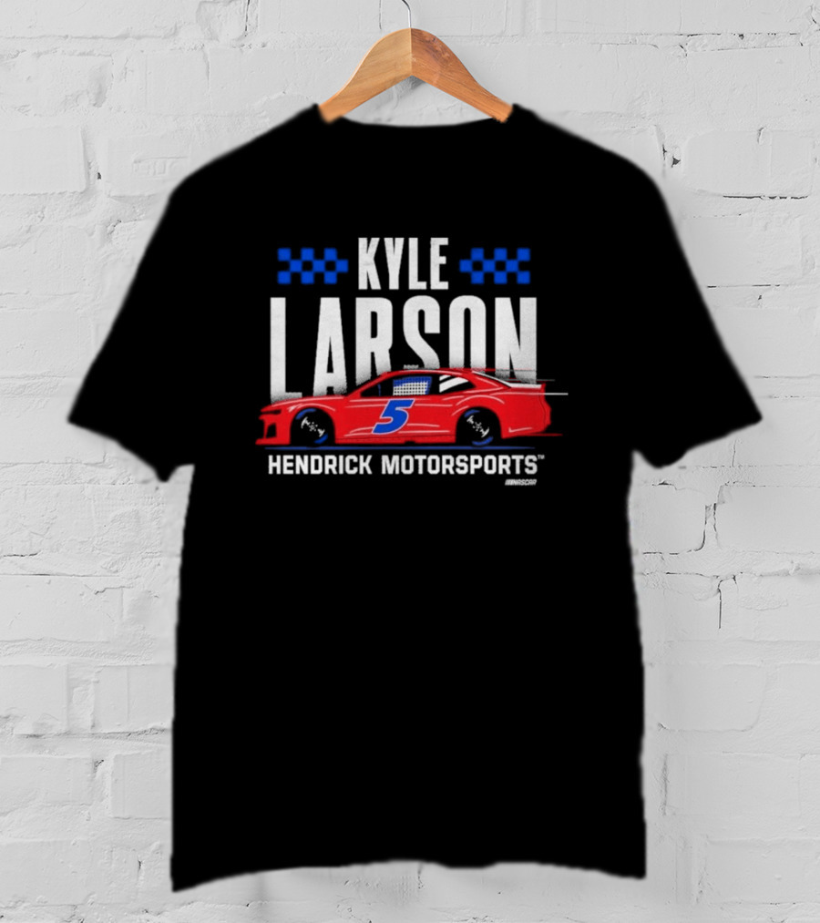 Kyle Larson Hendrick Motorsports Red Car 5 Racing Team Collection T-Shirt