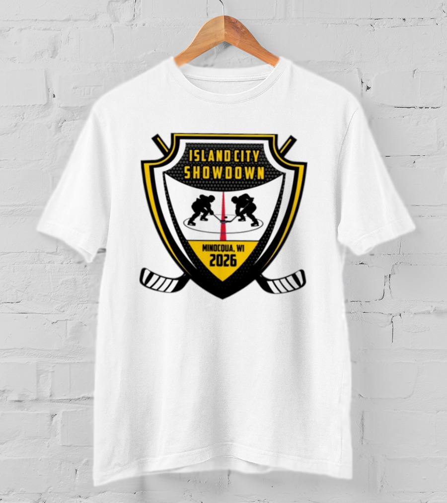 Island City Showdown Minocqua WI 2026 Hockey Event T-Shirt