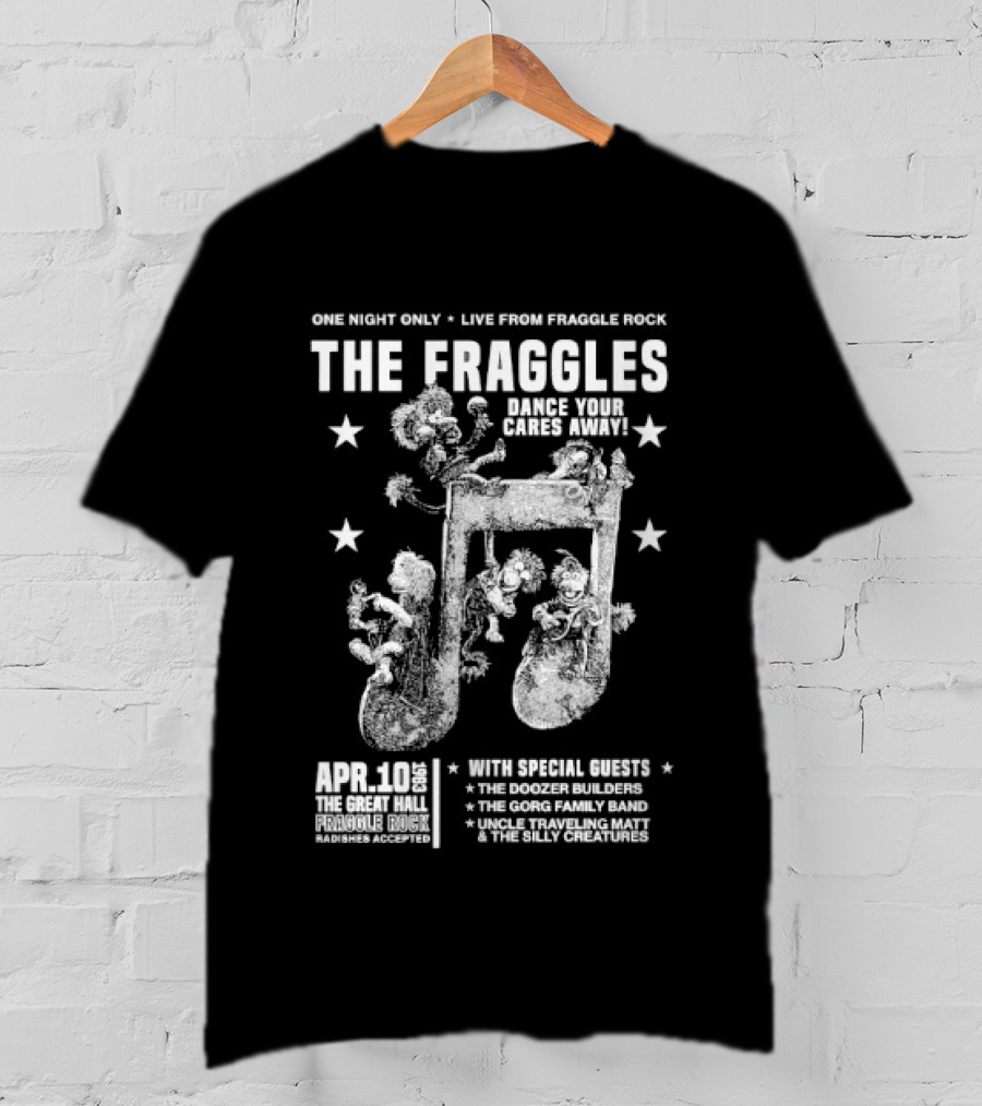 Live From Fraggle Rock The Fraggles Dance Your Cares Away One Night Only T-Shirt