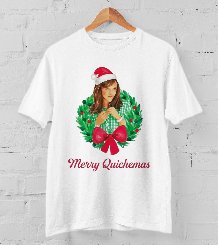Merry Quichemas Leslie Knope Parks And Recreation Christmas Wreath T-Shirt