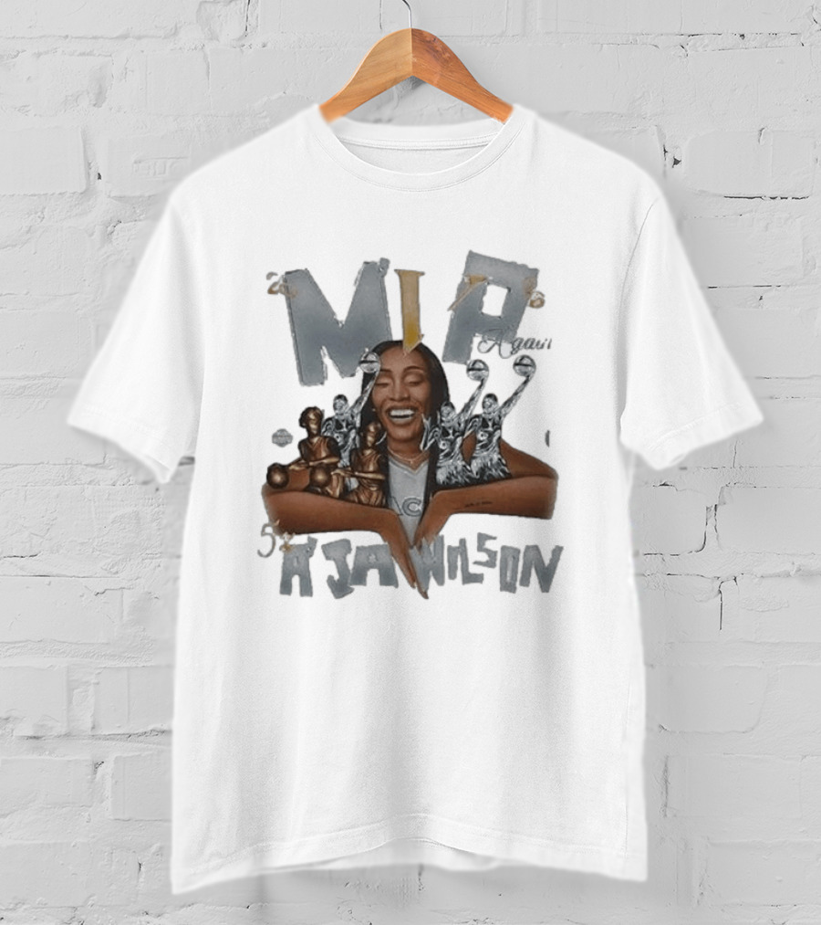 MVP A'ja Wilson Las Vegas Aces 2026 WNBA Champions Celebration T-Shirt