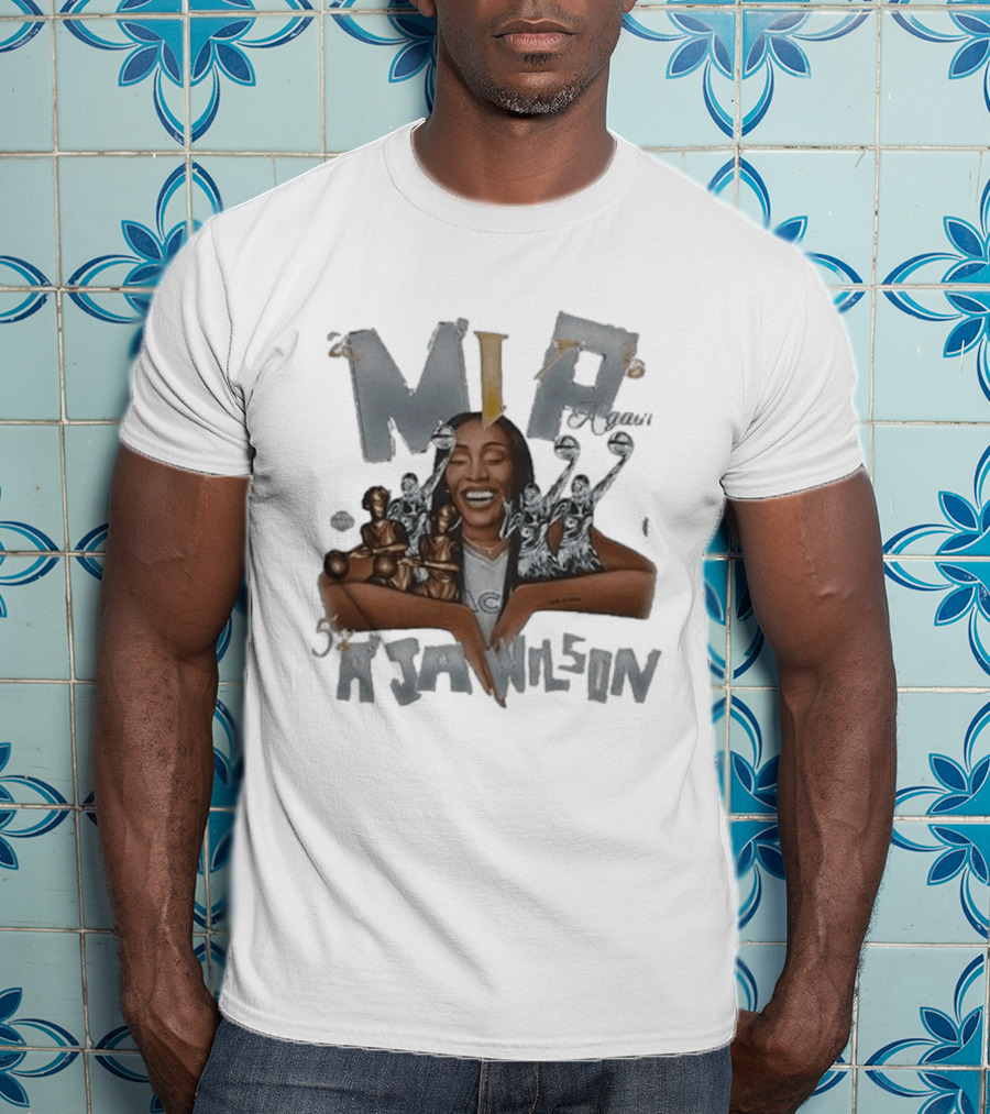 MVP A'ja Wilson Las Vegas Aces 2026 WNBA Champions Celebration T-Shirt