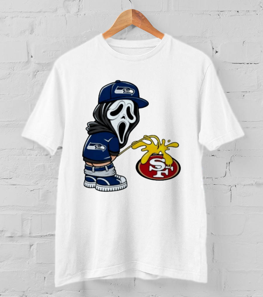 Seattle Seahawks Ghostface Fan Rivalry With San Francisco 49ers T-Shirt