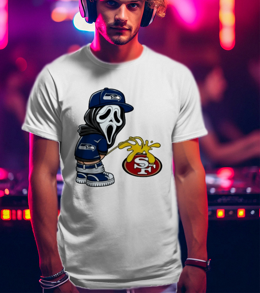 Seattle Seahawks Ghostface Fan Rivalry With San Francisco 49ers T-Shirt
