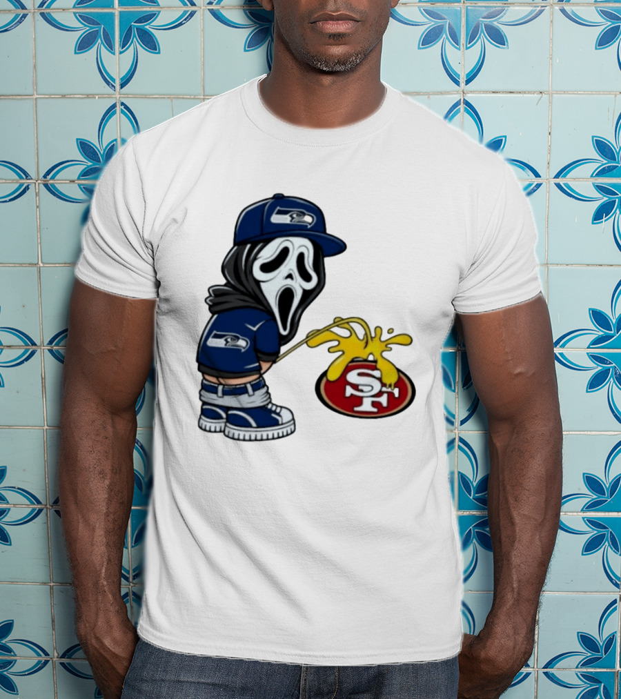 Seattle Seahawks Ghostface Fan Rivalry With San Francisco 49ers T-Shirt