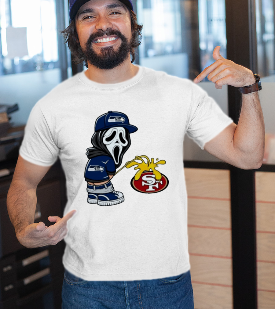Seattle Seahawks Ghostface Fan Rivalry With San Francisco 49ers T-Shirt