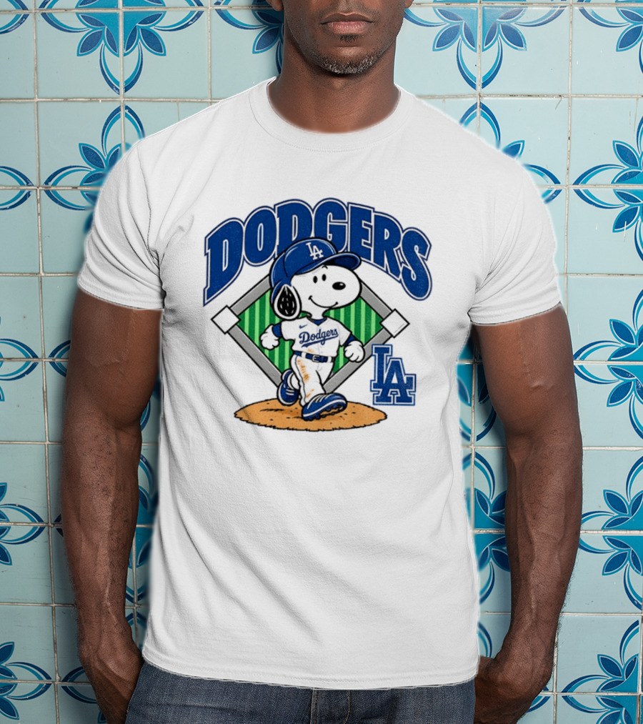 Snoopy Baseball Los Angeles Dodgers MLB Take October T-Shirt
