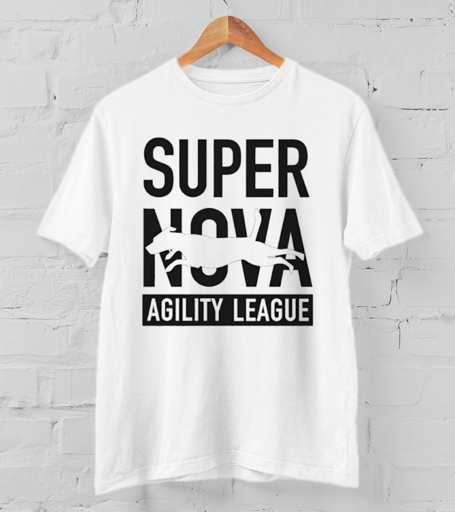 Super Nova Agility League Dog Sports Jumping Dog T-Shirt