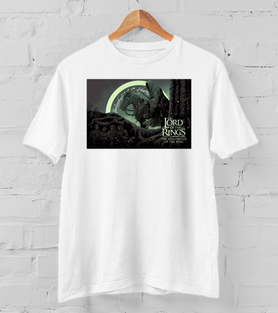 The Lord Of The Rings The Fellowship Of The Ring Nazgûl And Hobbits Scene T-Shirt