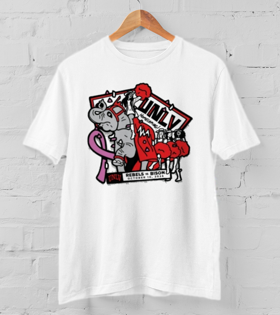 UNLV Rebels Vs Bison Homecoming October 10 2026 T-Shirt