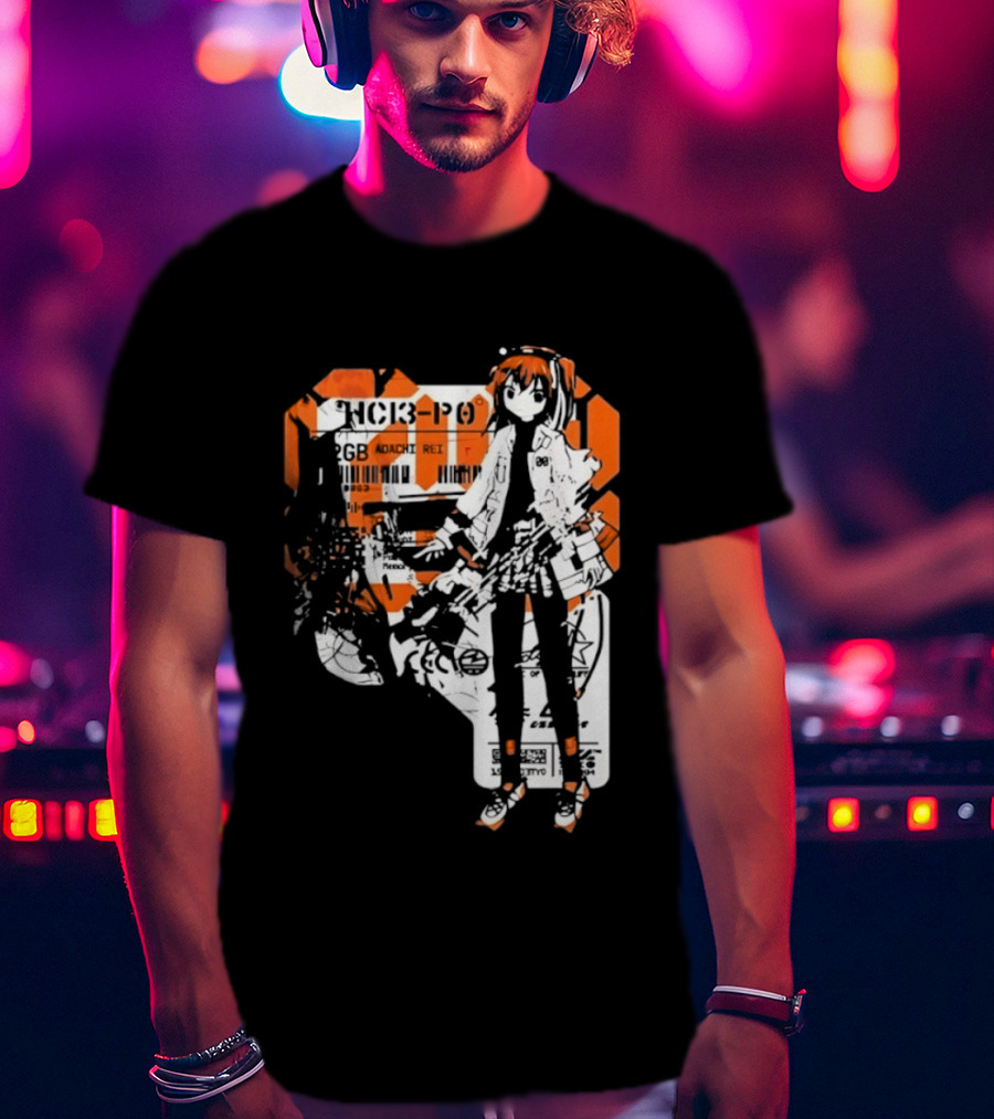 Adachi Rei HC3 PO 32GB Cybernetic Anime T-Shirt