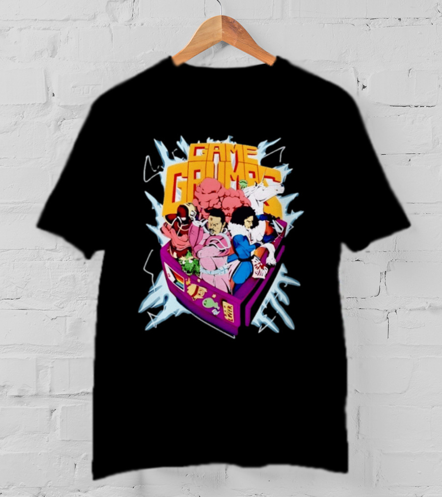 Game Grumps YouTube Gaming Retro Arcade Characters Explosion T-Shirt