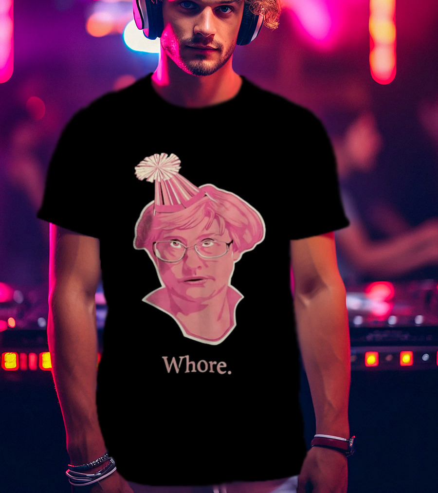 Paula Deen Party Hat Whore Meme Celebrity T-Shirt