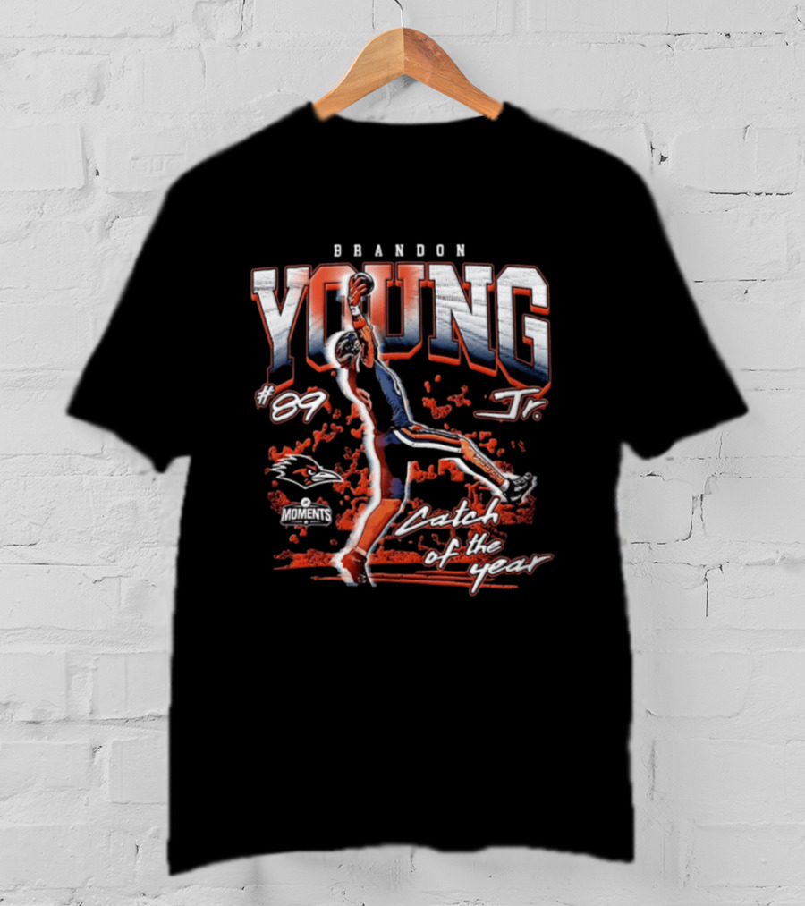 Brandon Young Jr. #89 UTSA Roadrunners Moments Catch Of The Year T-Shirt