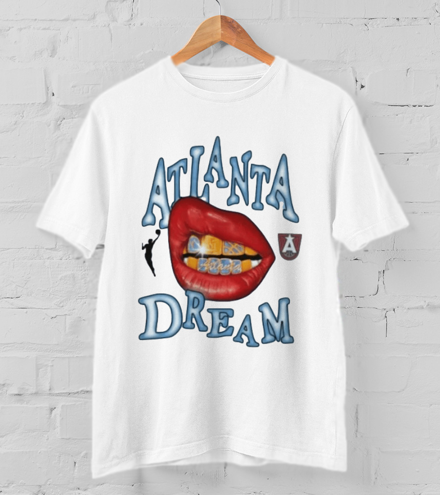 Atlanta Dream WNBA Basketball Lips T-Shirt