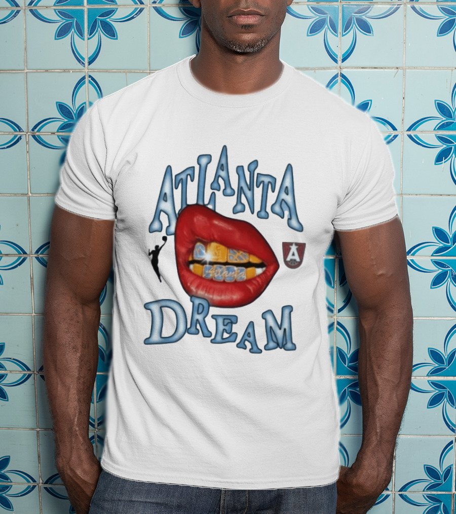 Atlanta Dream WNBA Basketball Lips T-Shirt