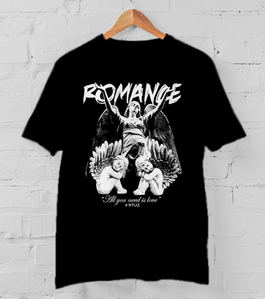 Romance All You Need Is Love Angel Cherub Rfuz T-Shirt