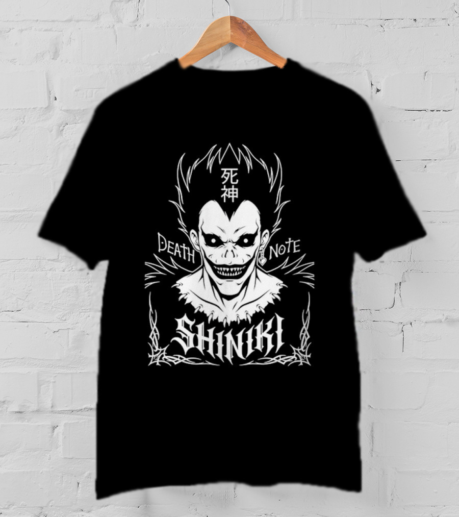 Ryuk Death Note Shinigami Anime Manga Kanji T-Shirt