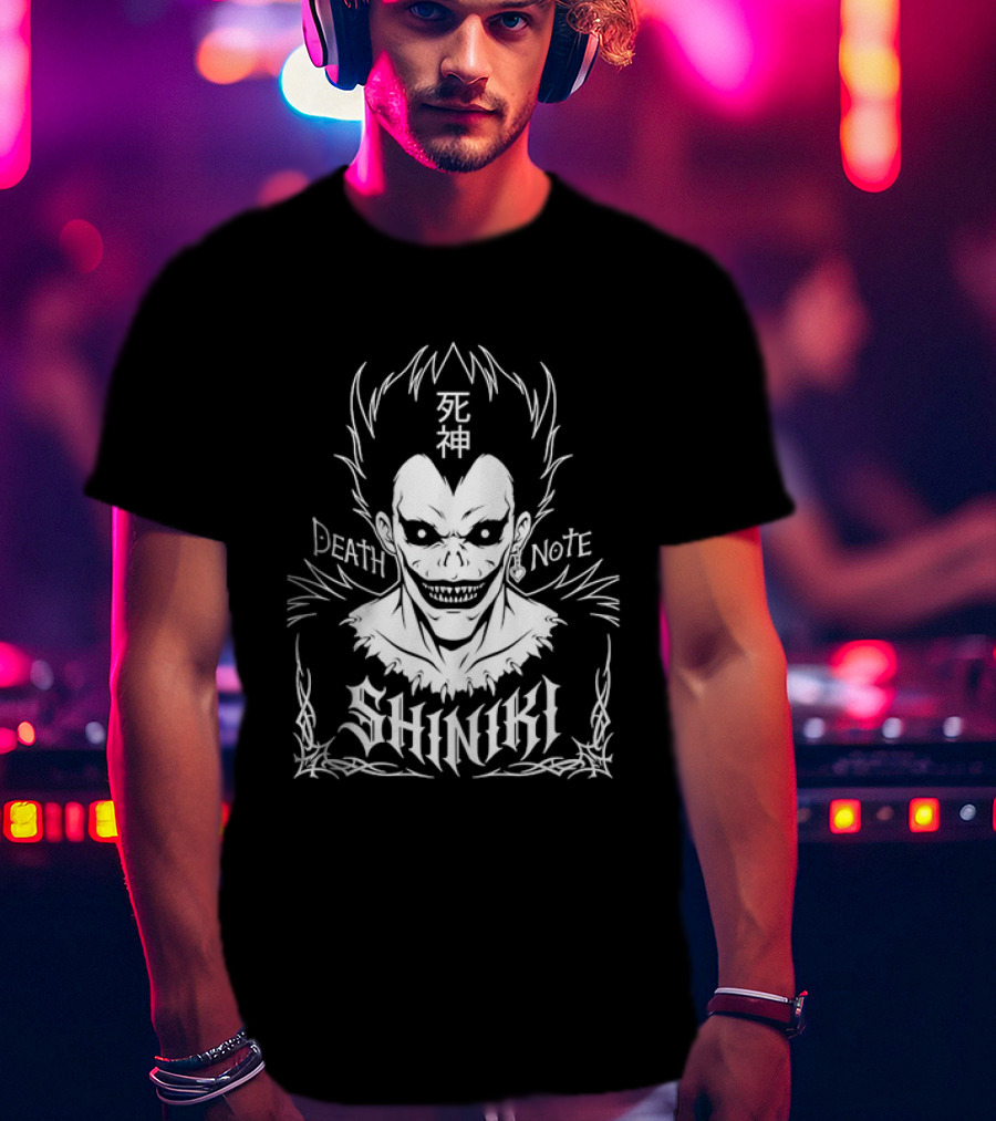 Ryuk Death Note Shinigami Anime Manga Kanji T-Shirt
