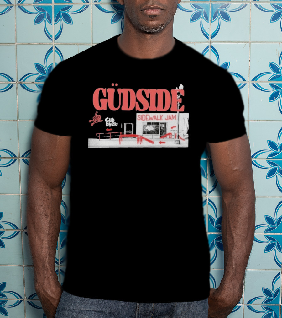 Güdside Sidewalk Jam Güd Byek Skateboard Street T-Shirt