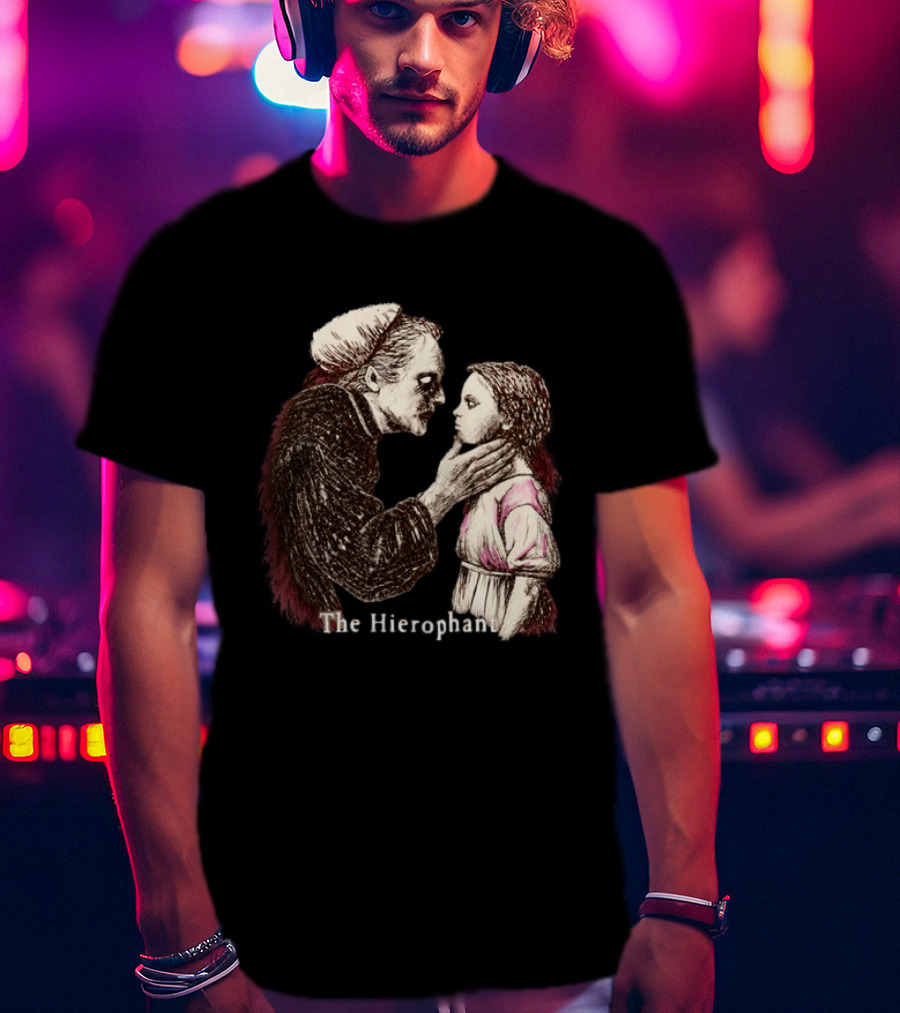 Hierophant Tarot Card Occult Esoteric Divination T-Shirt
