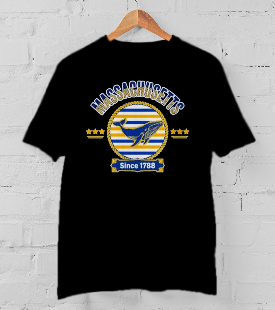 Massachusetts Humpback Whale Emblem Since 1788 T-Shirt