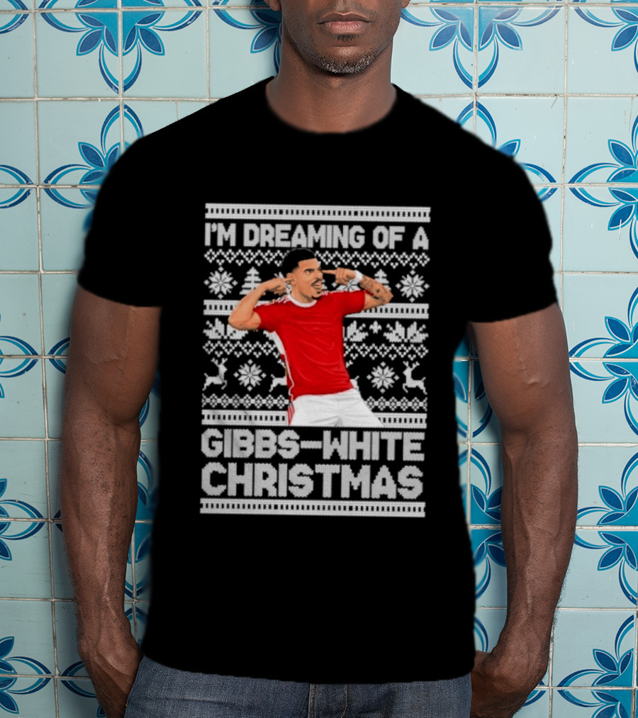 I'm Dreaming Of A Gibbs White Christmas Festive Knit T-Shirt