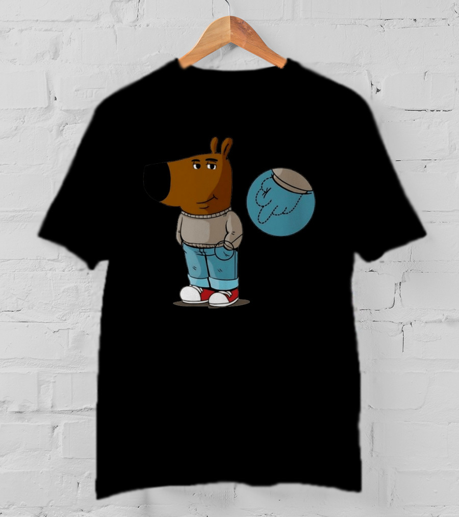 Chill Guy Middle Finger Bear Sweater Jeans Casual T-Shirt