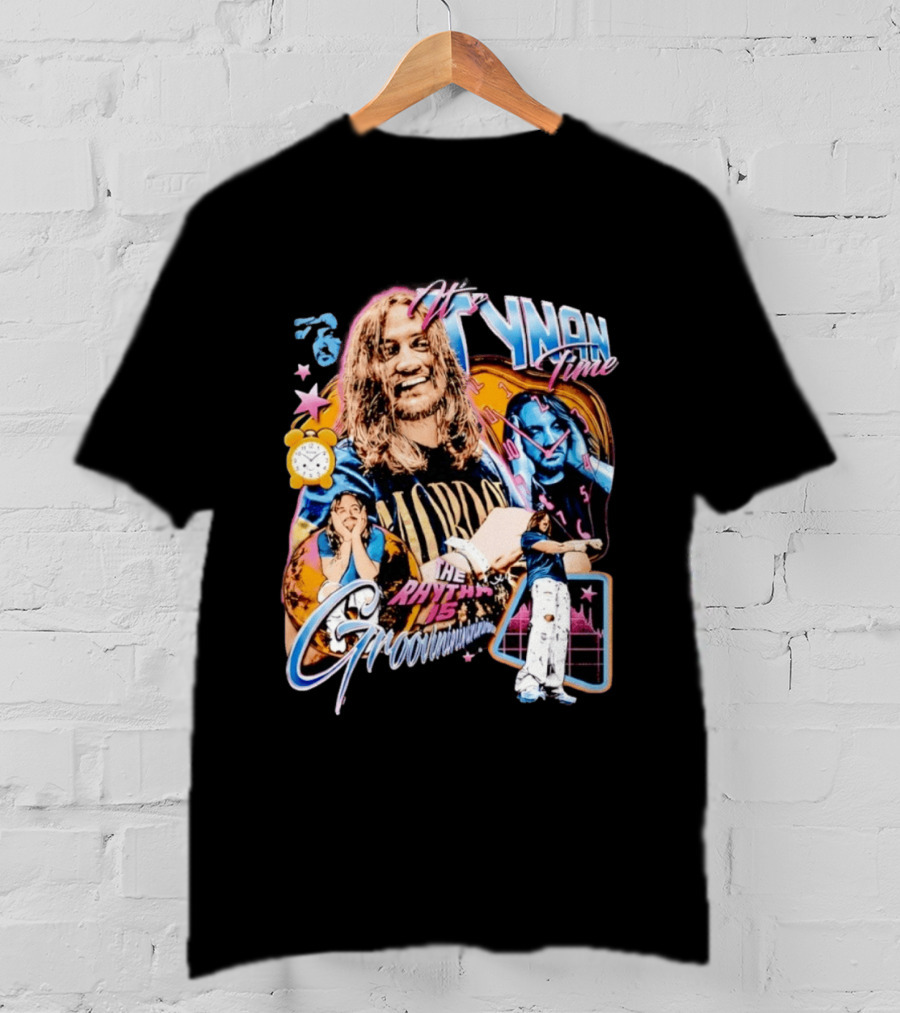 Tynan Time The Rhythm Is Groovinin And Star Retro Vibes T-Shirt