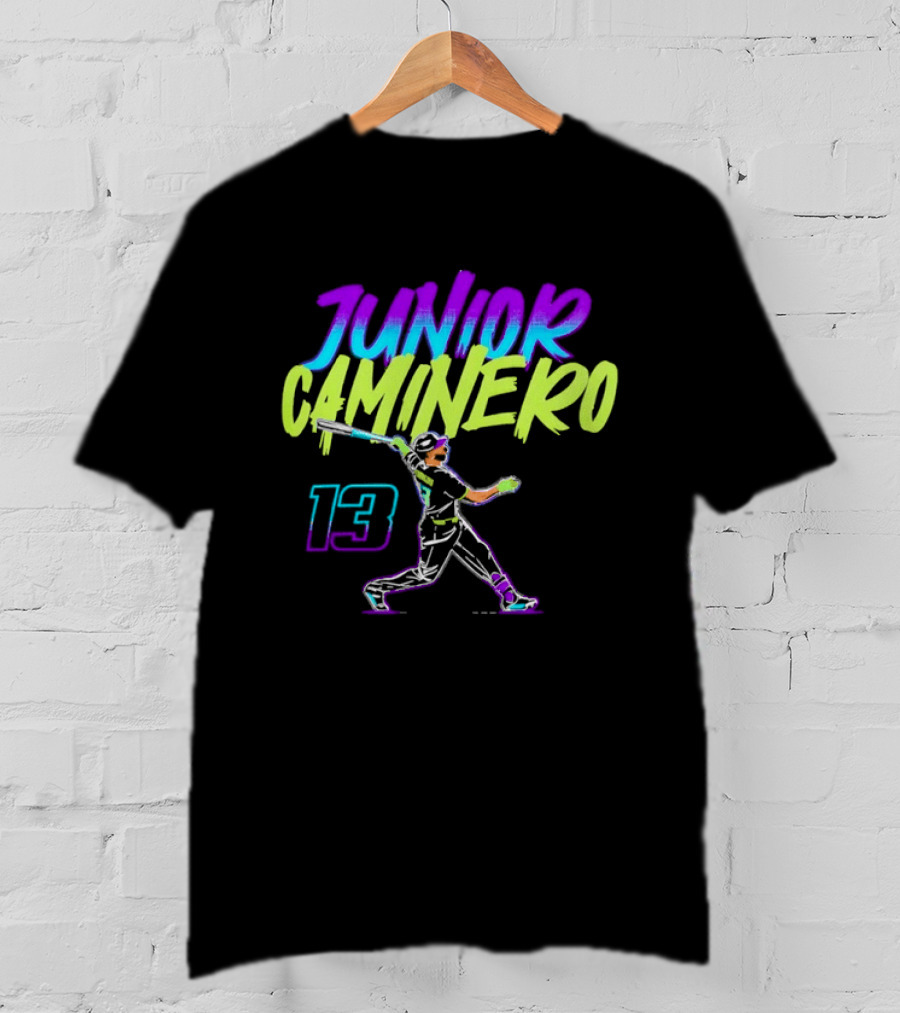 Junior Caminero 13 Tampa Bay Rays Baseball Player Dynamic T-Shirt