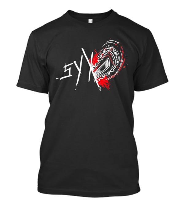 Syko Slasher Horror Chainsaw Edgy T-Shirt