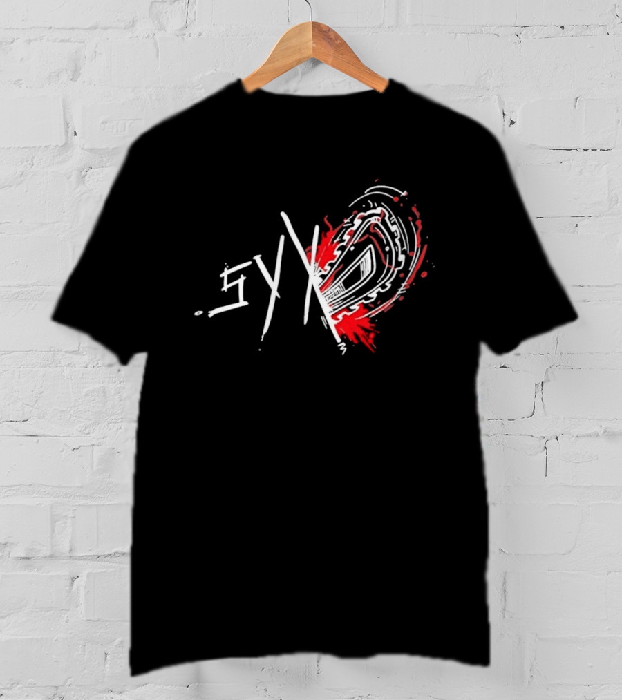 Syko Slasher Horror Chainsaw Edgy T-Shirt