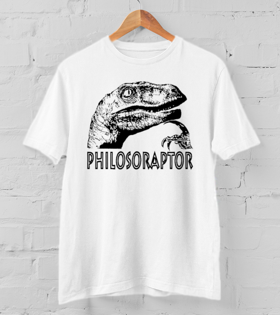Philosoraptor Dinosaur Philosophy Meme T-Shirt