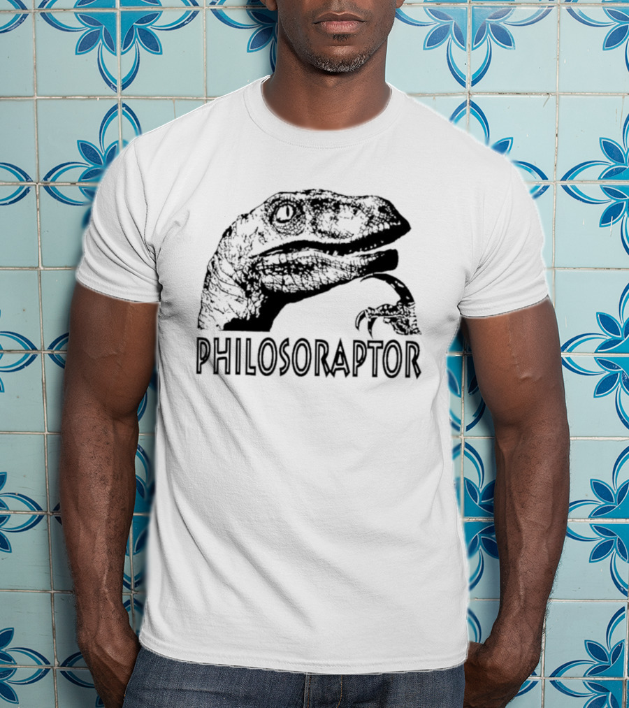 Philosoraptor Dinosaur Philosophy Meme T-Shirt