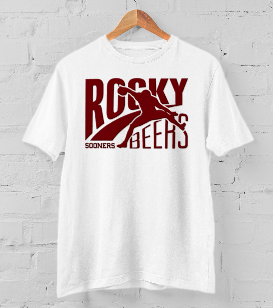 Rocky Beers Sooners Football Oklahoma Fan T-Shirt