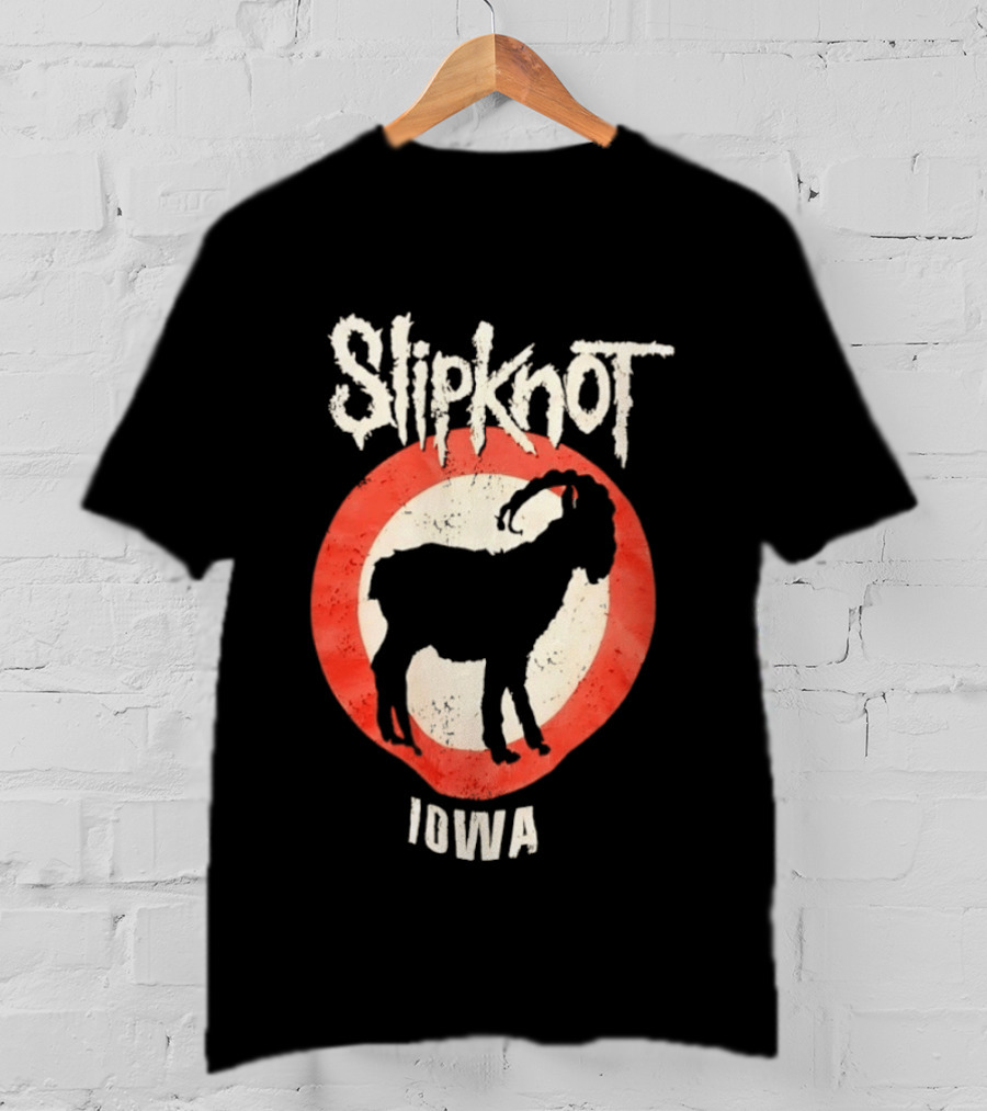 Slipknot Iowa Distressed Goat Heavy Metal T-Shirt