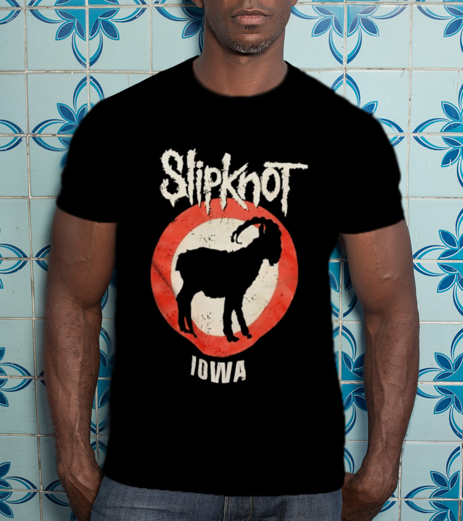 Slipknot Iowa Distressed Goat Heavy Metal T-Shirt