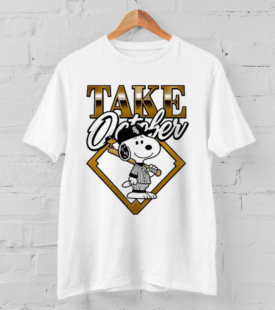 Snoopy Chicago White Sox Take October MLB Baseball T-Shirt