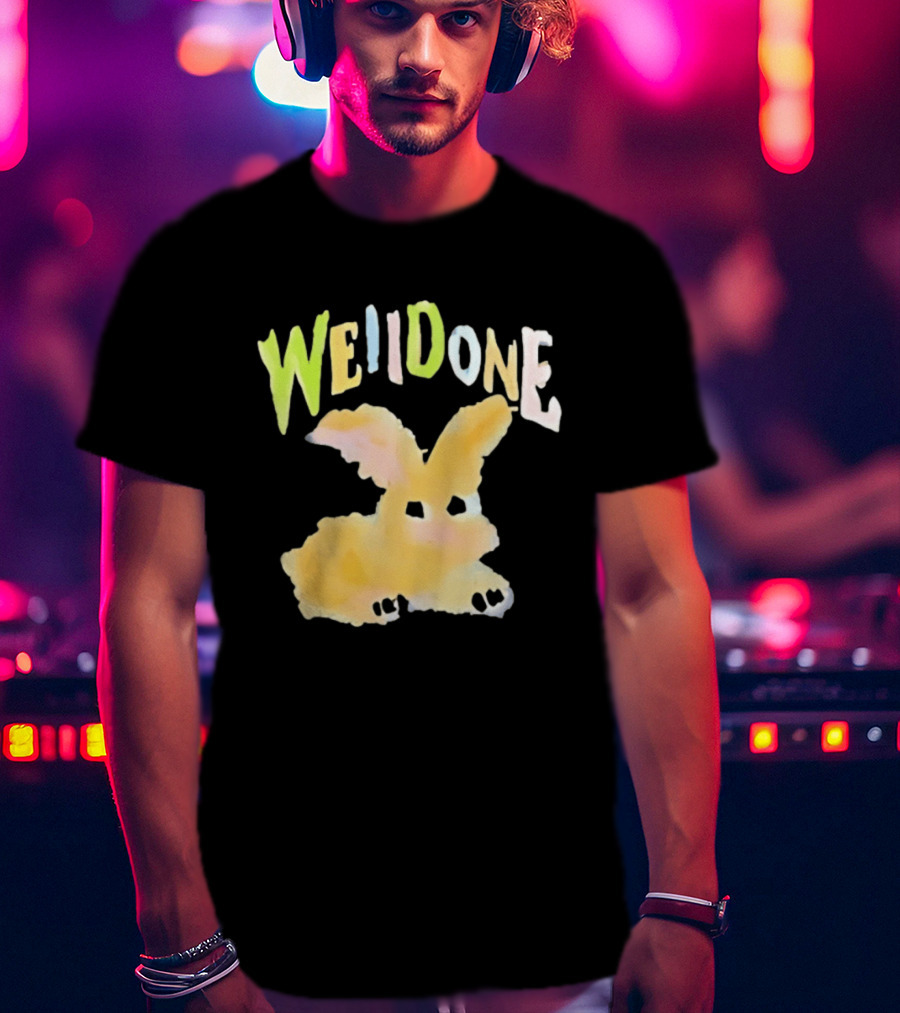 We11done Colorful Bunny Rabbit Fashion Playful Pastel Aesthetic T-Shirt