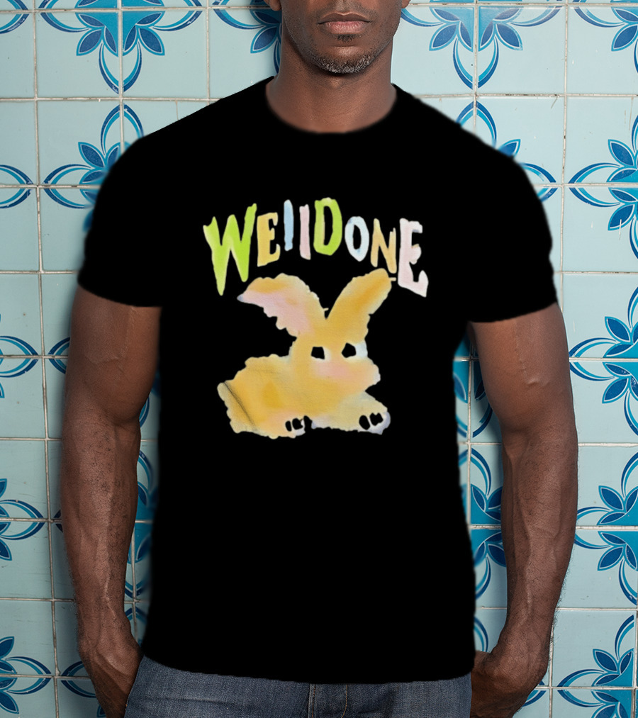 We11done Colorful Bunny Rabbit Fashion Playful Pastel Aesthetic T-Shirt