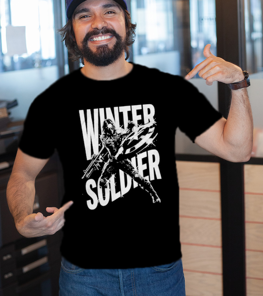 Winter Soldier Bucky Barnes Iconic Superhero T-Shirt