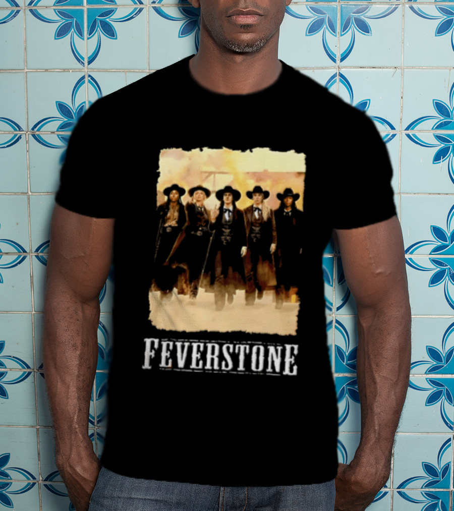 Feverstone Five Women Cowboy Outfits Walking T-Shirt