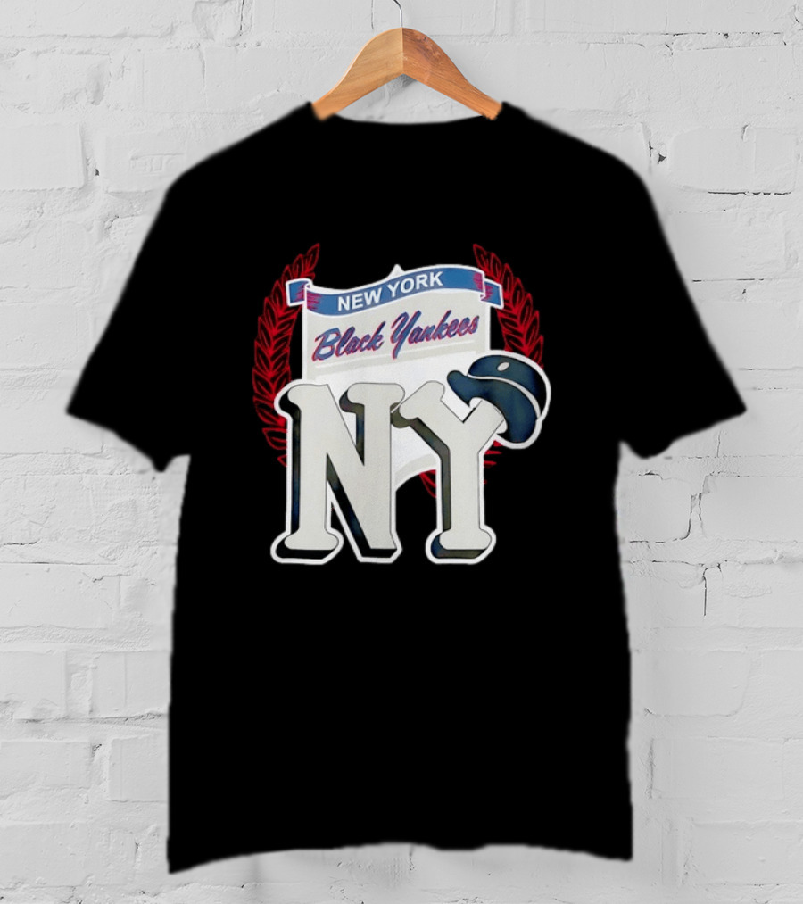 New York Black Yankees NY Negro Leagues History Emblem With Cap T-Shirt