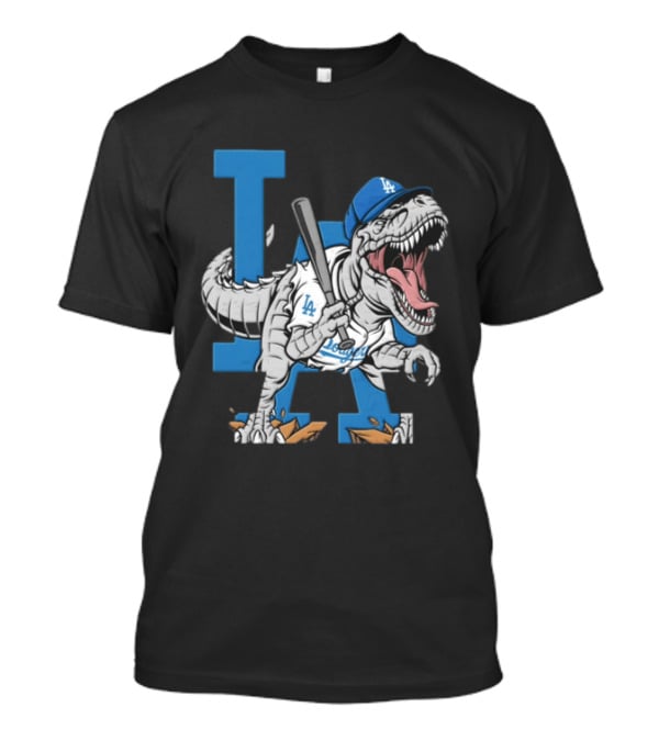 Los Angeles Dodgers Dinosaur Collaboration With LA Baseball Team T-Shirt
