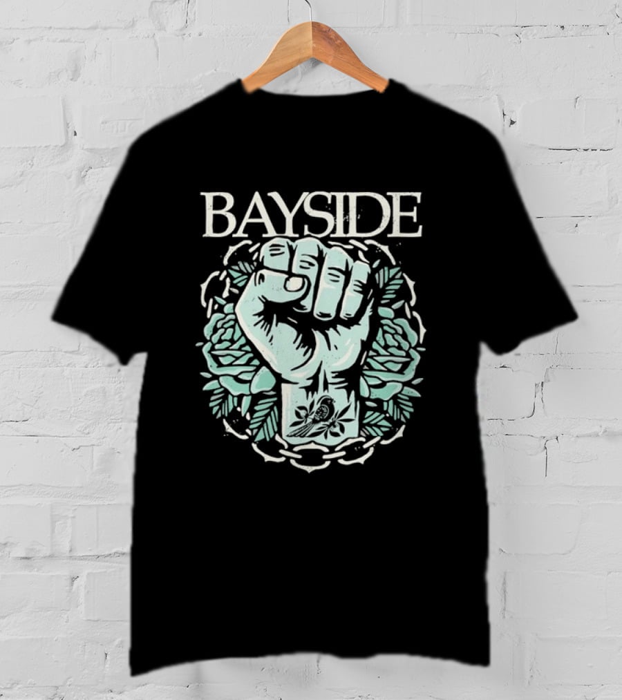 Bayside Fist And Bird Alternative Rock Band T-Shirt