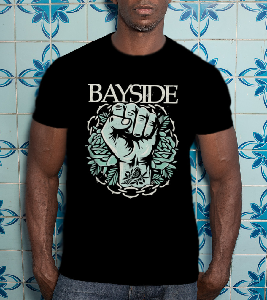 Bayside Fist And Bird Alternative Rock Band T-Shirt
